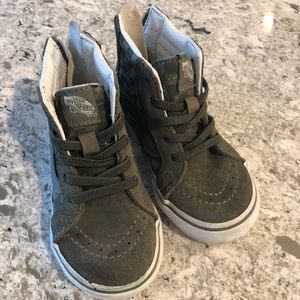 Vans olive high tops. 7.5t.